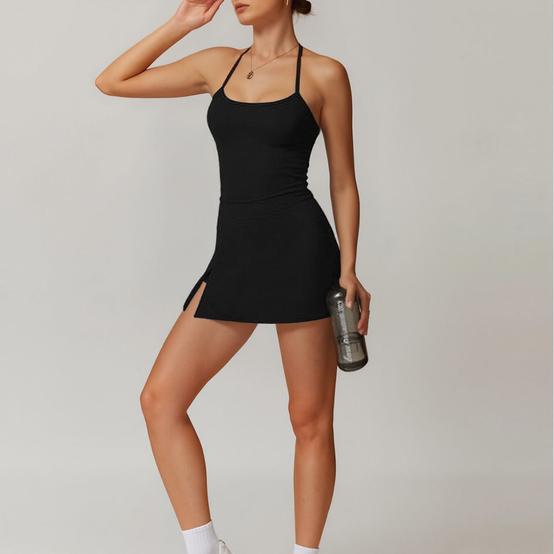 Women's sporty tank top with combined mini skirt Mune Fashion