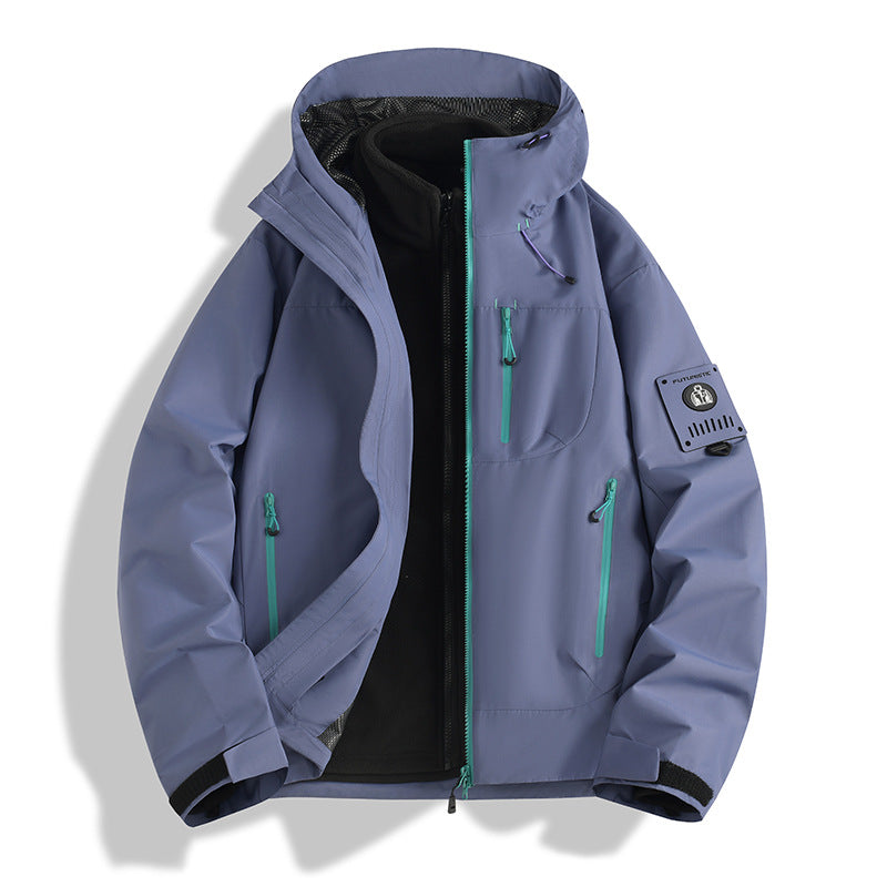 Men's functional softshell jacket with removable fleece lining Mune Fashion
