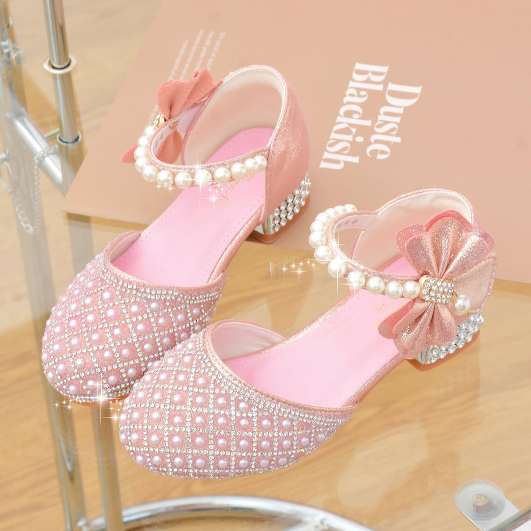 Girls' ballerinas with pearl and rhinestone embellishments Mune Fashion