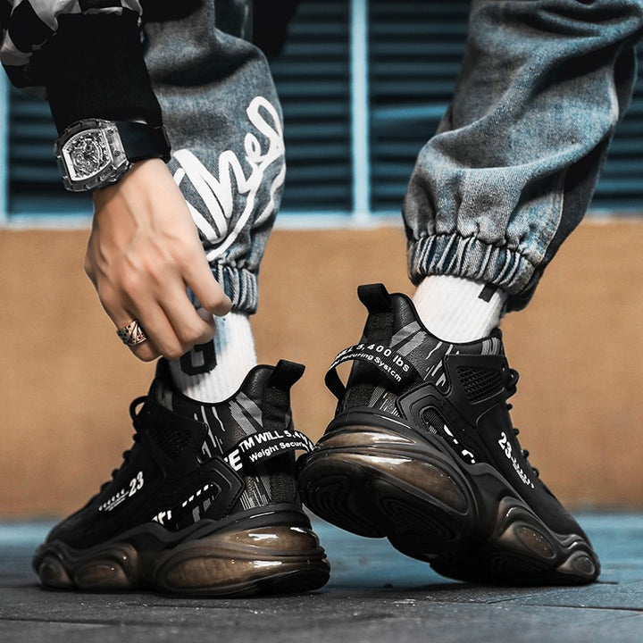 Unisex futuristic platform sneaker with visible air capsules, reinforced heel area and anatomical insole Mune Fashion