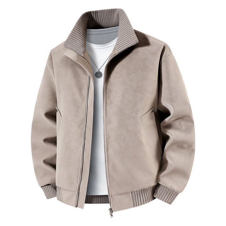 Men's Elegant and Stylish Faux Leather Jacket Mune Fashion