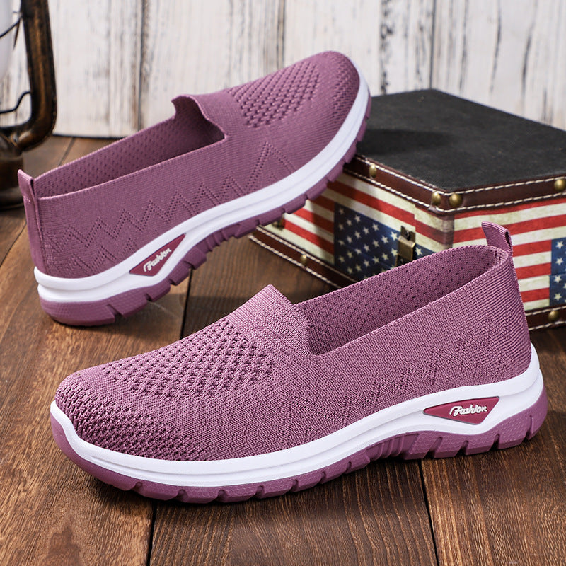 Women nan seamless knit slip-on with padded memory footbed and flexible profile outsole Mune Fashion
