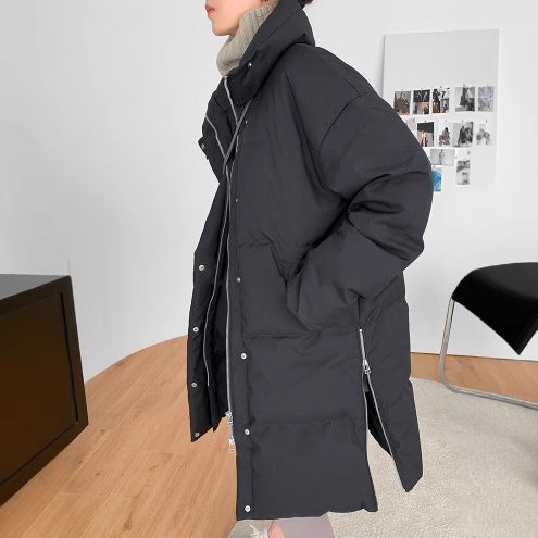 Women's Stylish Quilted Jacket with High Collar Mune Fashion 1789268422