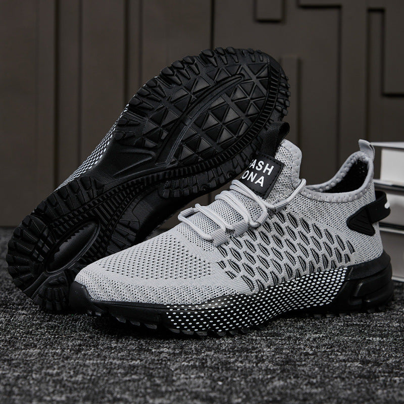 Men's Knit Sneaker Socks for Training and Trail with Durable Tread Sole Mune Fashion