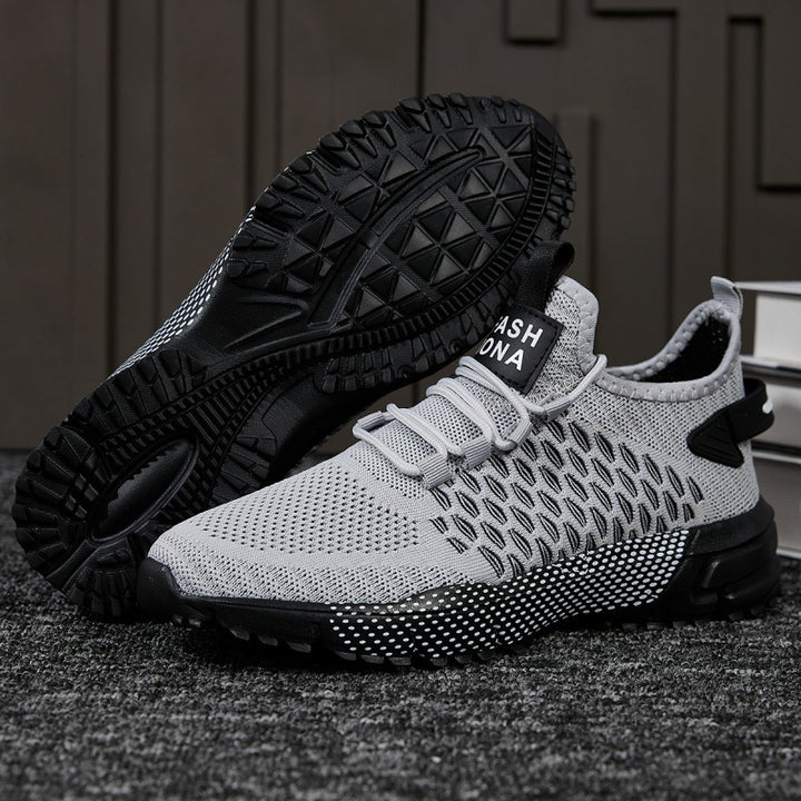 Men's Knit Sneaker Socks for Training and Trail with Durable Tread Sole Mune Fashion