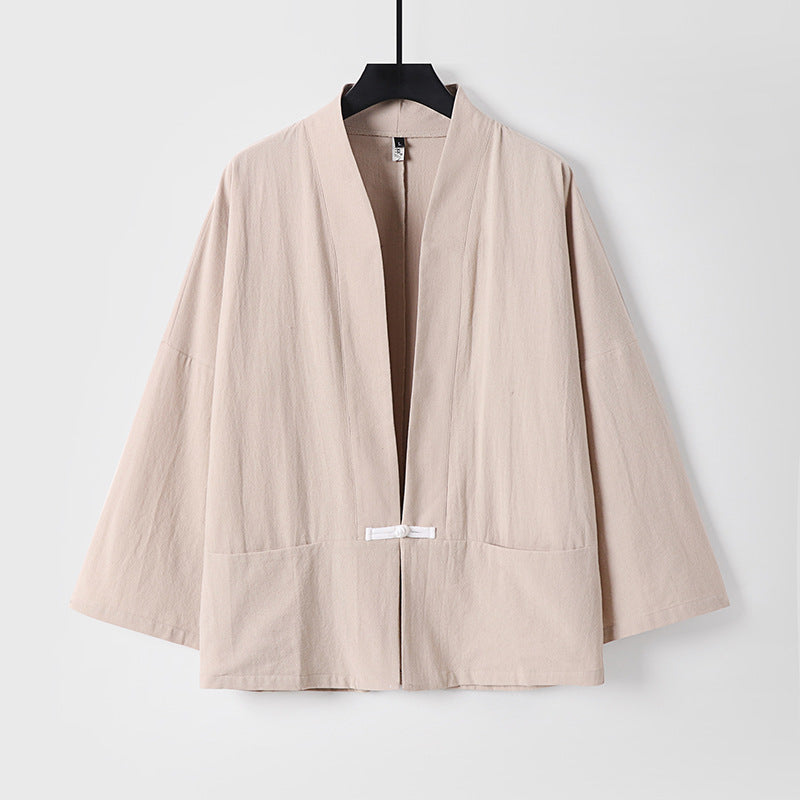 Women's Lightweight Kimono Jacket made of Cotton Blend with Loose Fit Mune Fashion