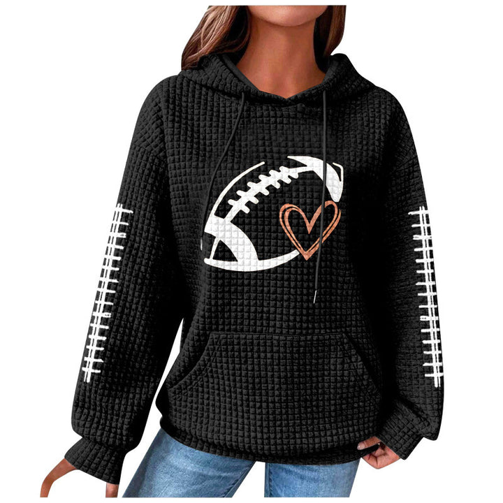 Women Comfortable Hoodie with Heart Design Mune Fashion
