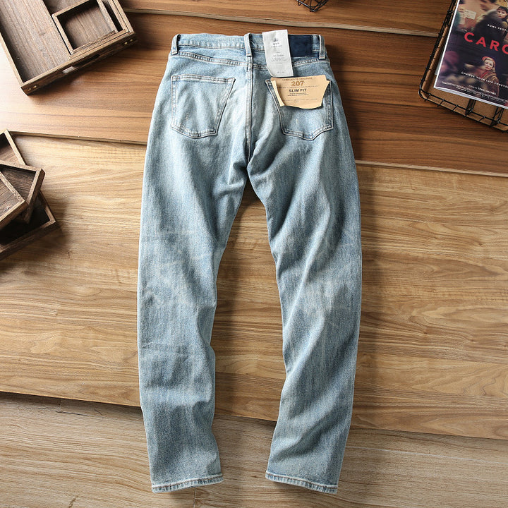 Men's Designer Jeans with Destroyed Details Mune Fashion