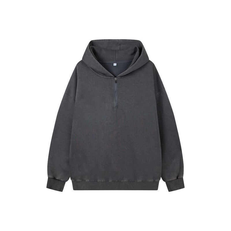 Women's Stylish Hooded Sweatshirt with Half Zipper Mune Fashion
