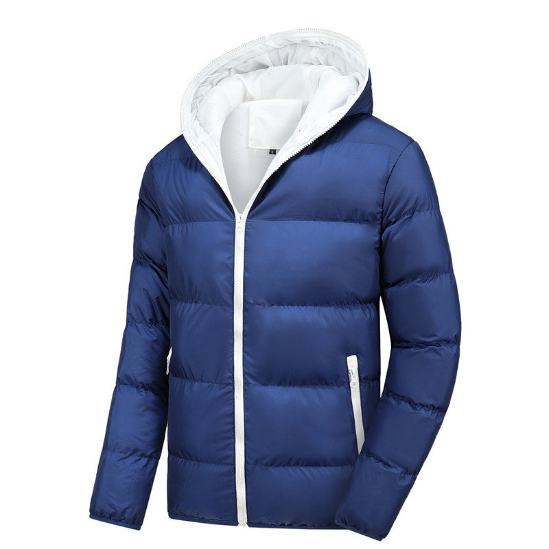 Men's Lightweight Puffer Jacket with Hood, Thermo Insulation and Windproof Outer Shell Mune Fashion