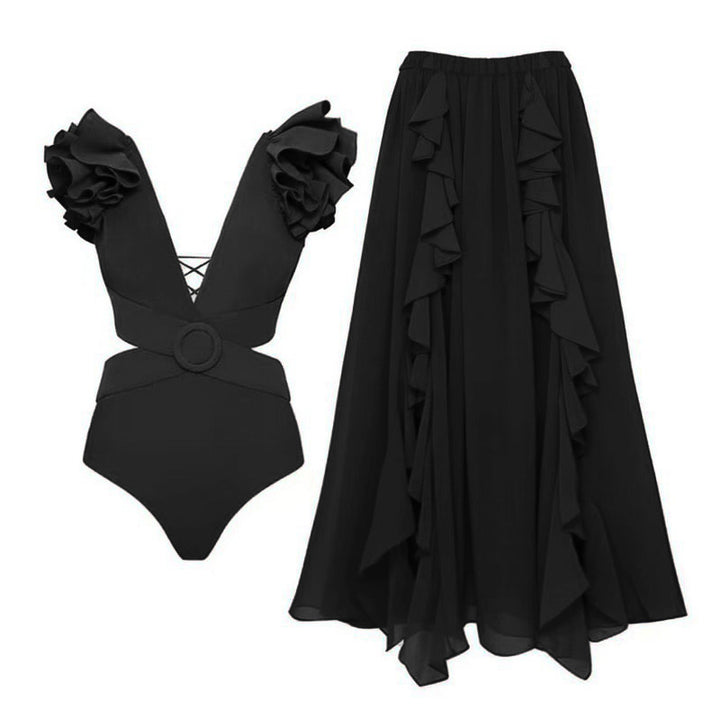 Women's swimsuit with voluminous ruffle details and exciting cut Mune Fashion
