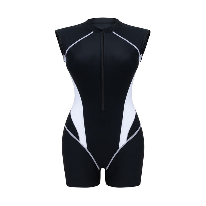 Ladies functional short sleeve swimsuit Mune Fashion