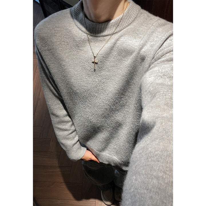Men's Fashion Round Neck Sweater Mune Fashion