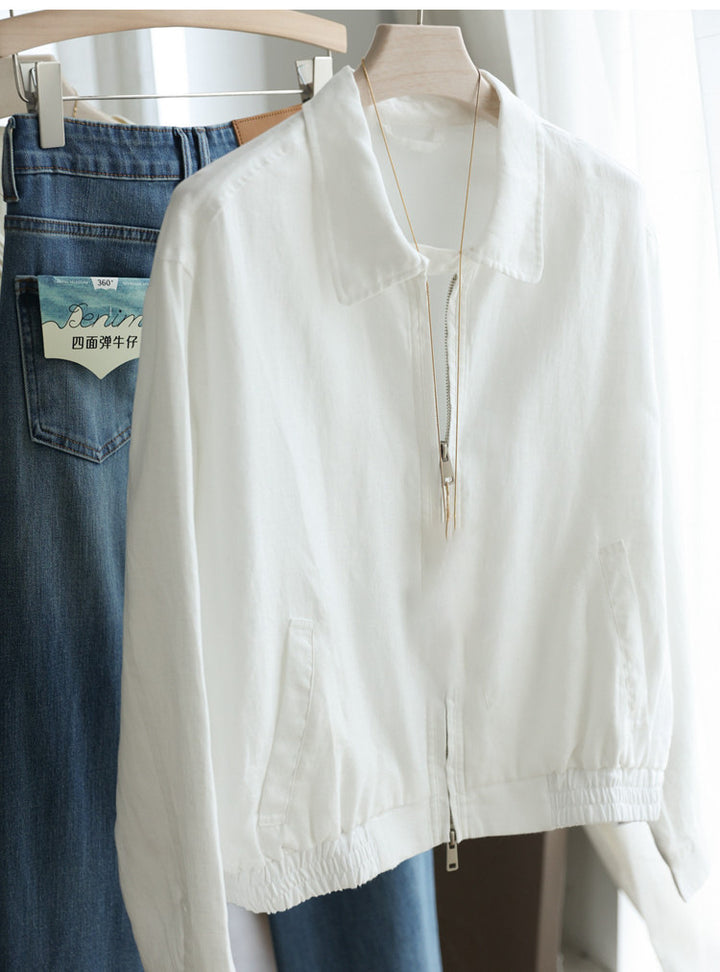 Women's Fashionable Transitional Jacket with Zipper Mune Fashion