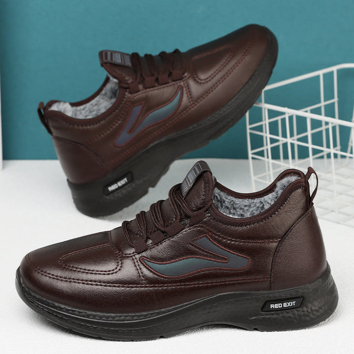 Women's Sporty Sheepskin Sneakers with Non-Slip Sole Mune Fashion