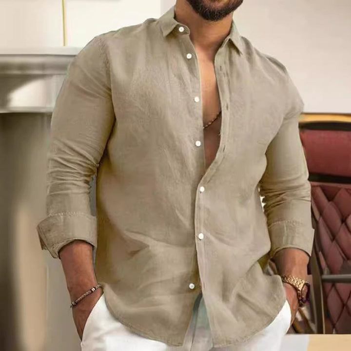 Men's Lightweight Linen Shirt Mune Fashion