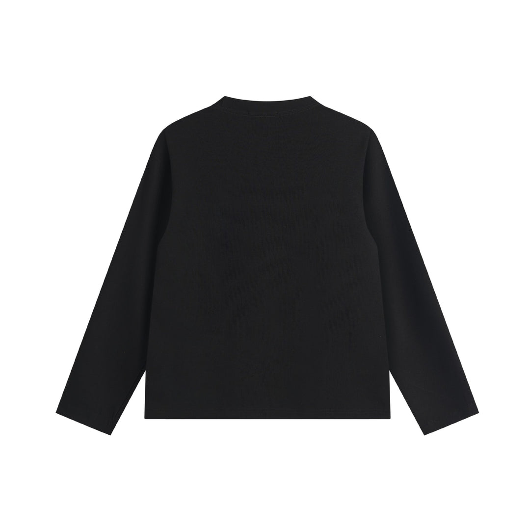 Unisex Oversize Sweatshirt with side snap button plackets and crew neck