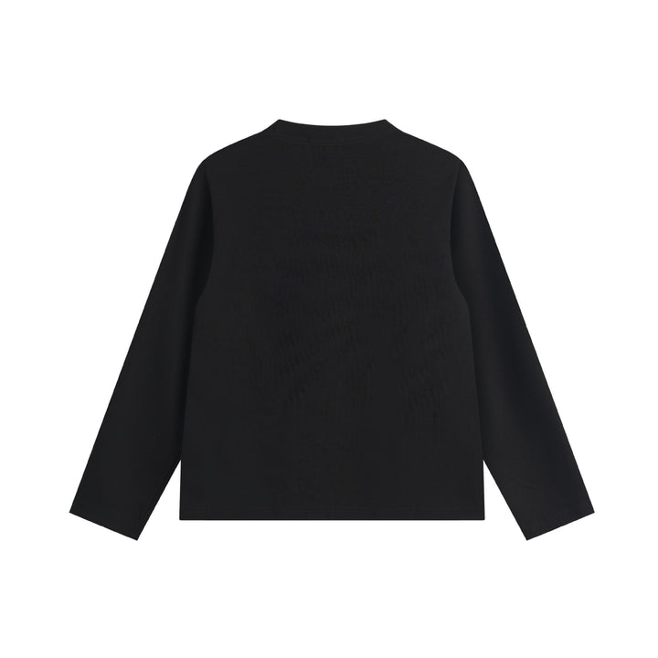 Unisex Oversize Sweatshirt with side snap button plackets and crew neck