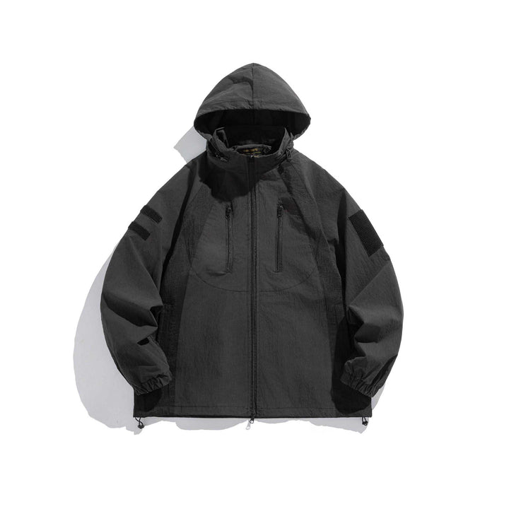 Men's Utility Hooded Parka with Concealed Zippers and Multifunctional Pockets Mune Fashion