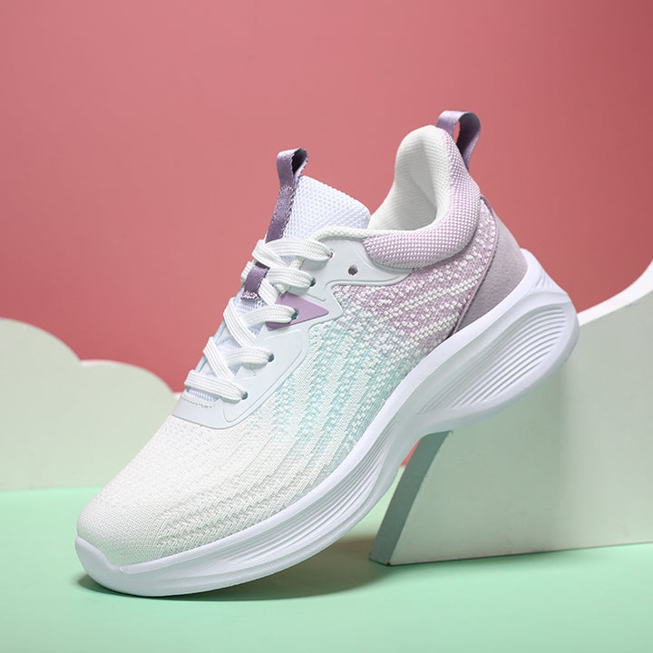 Women's lightweight knit-fit sneakers with seamless mesh upper and ergonomic cushioning Mune Fashion