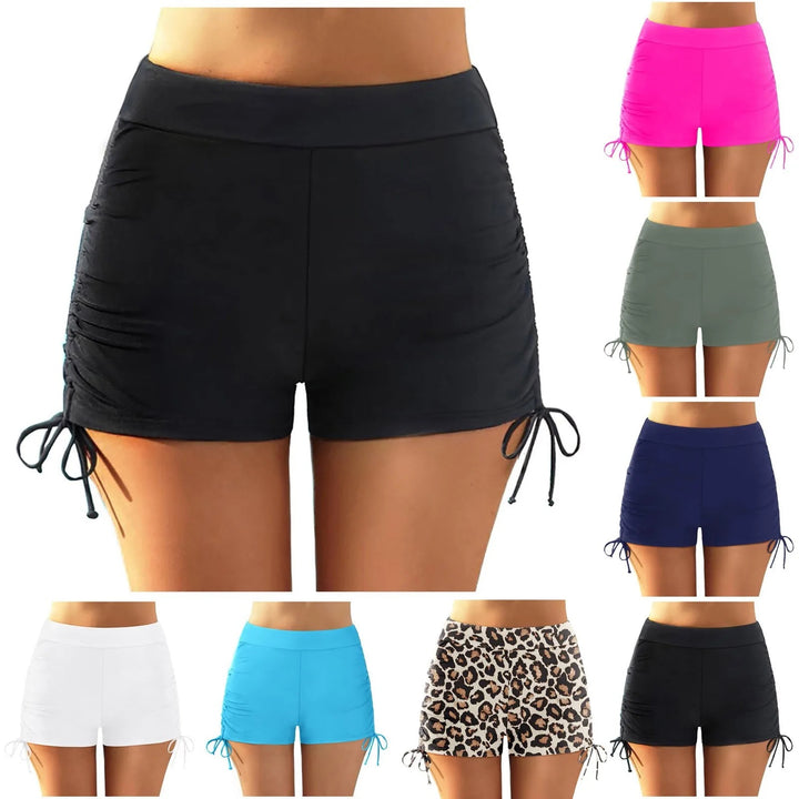 Women's sporty swim shorts with adjustable waistband Mune Fashion