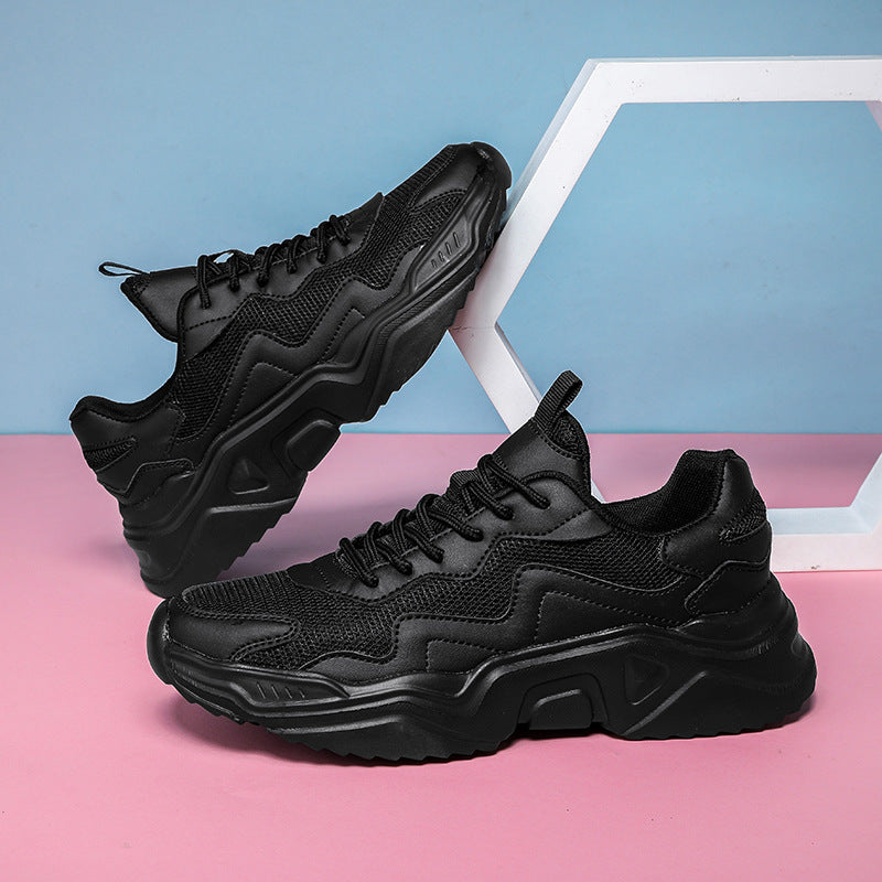 Unisex nan chunky sports sneaker with thick profile sole and breathable mesh fabric Mune Fashion