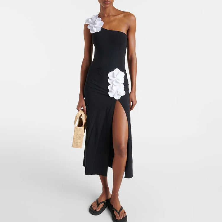 Women's swimsuit with floral top and elegant maxi skirt Mune Fashion