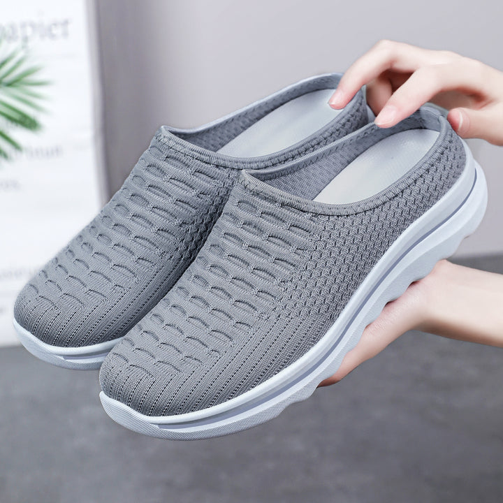 Women's seamless comfort slip-ons with knitted upper material and cushioned profile sole Mune Fashion