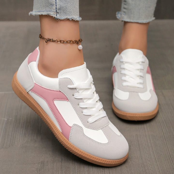 Damen Retro-Sneaker mit Gumsohle und gepolsterter Innensohle Mune Fashion