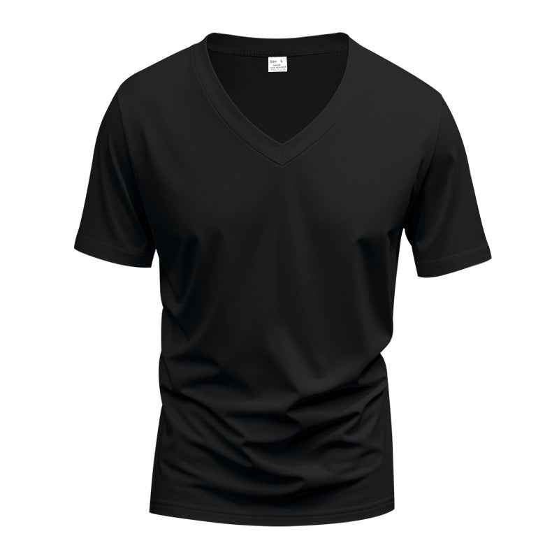 Men's V-neck functional shirt made of lightweight interlock with a fitted cut Mune Fashion