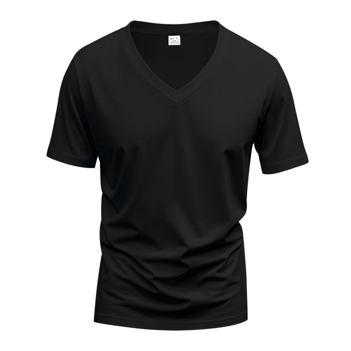 Men's V-neck functional shirt made of lightweight interlock with a fitted cut Mune Fashion