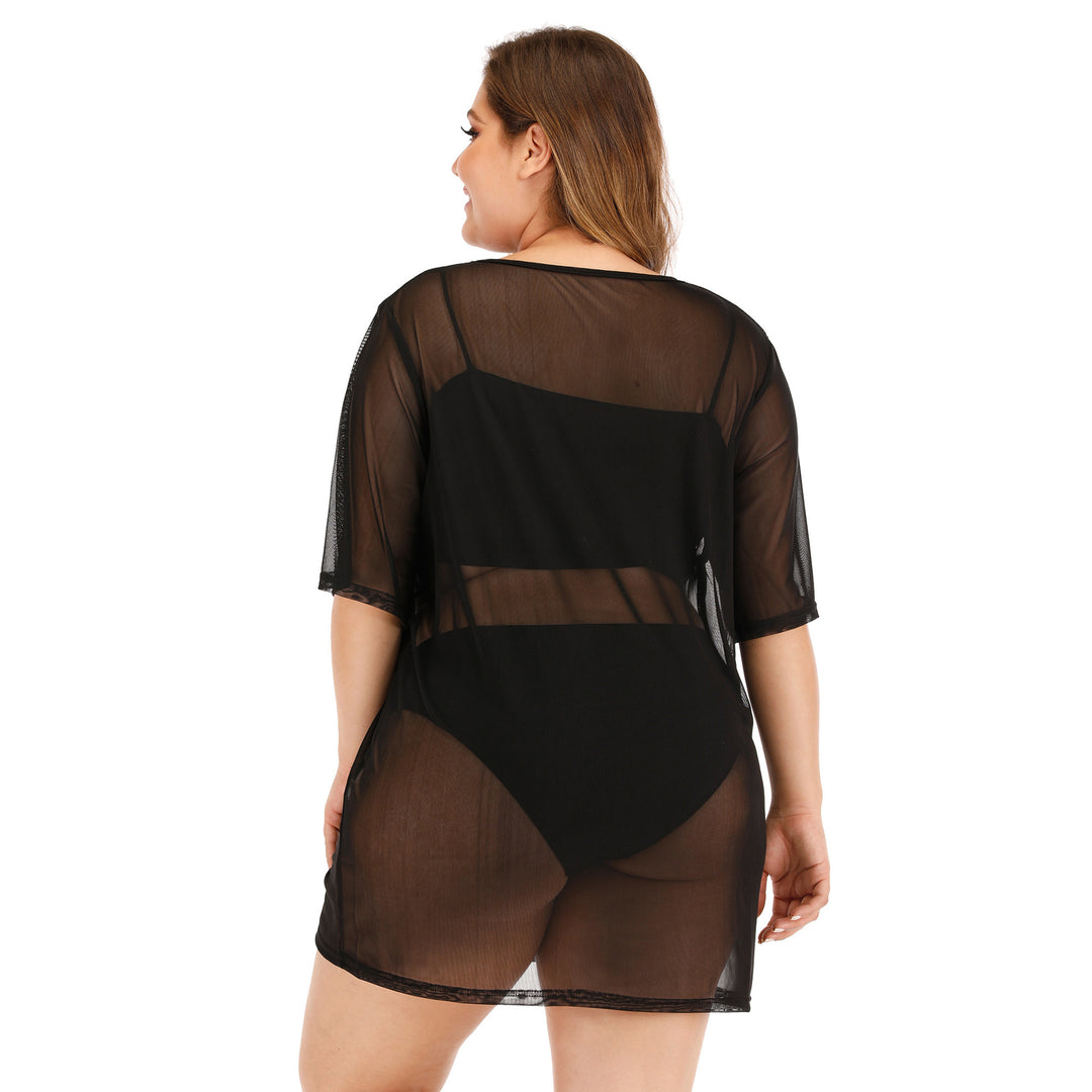 Women's transparent beach cover-up with a wide cut Mune Fashion