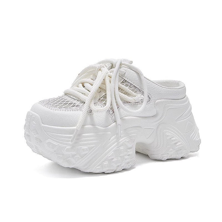 Women’s sporty sneakers with high platform and breathable mesh structure Mune Fashion
