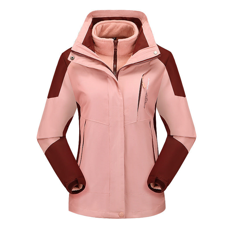 Women's Three-Piece Softshell Functional Jacket with Removable Fleece Inner Layer Mune Fashion