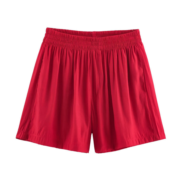 Women's Loose Two-Piece Set with Oversized Shirt and Elastic Shorts Mune Fashion