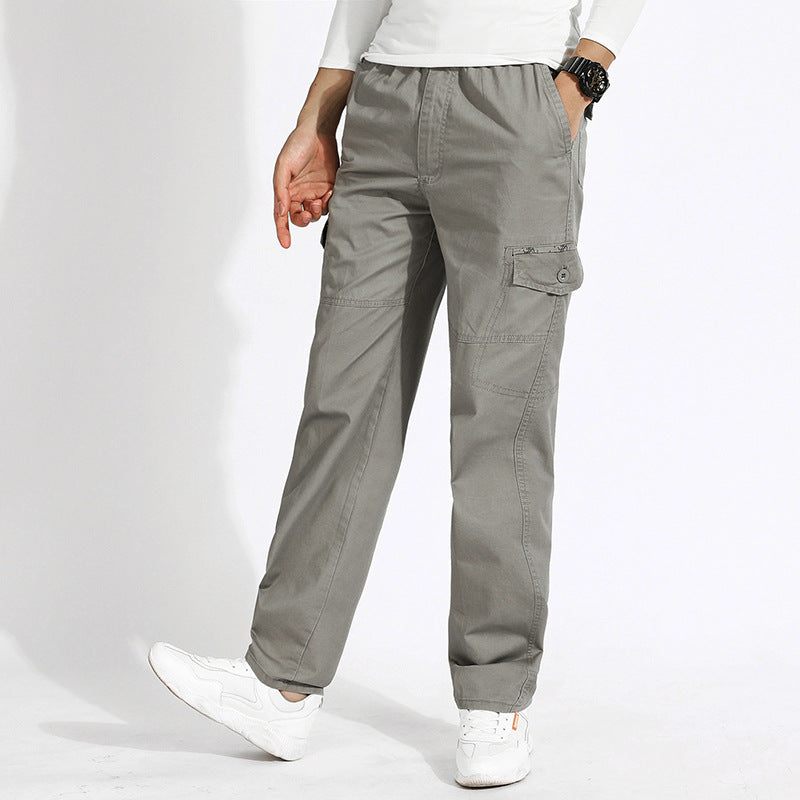 Men's cargo pants with straight leg, reinforced knee areas & patch pockets Mune Fashion