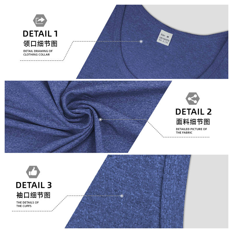 Men's breathable muscle shirt with open back cut melange and quick-drying feature Mune Fashion