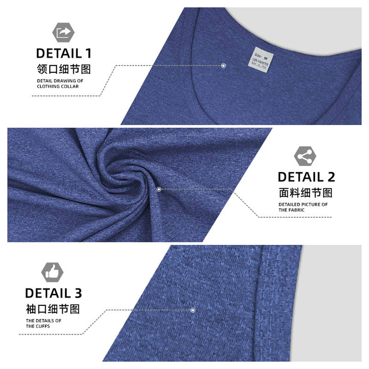 Men's breathable muscle shirt with open back cut melange and quick-drying feature Mune Fashion