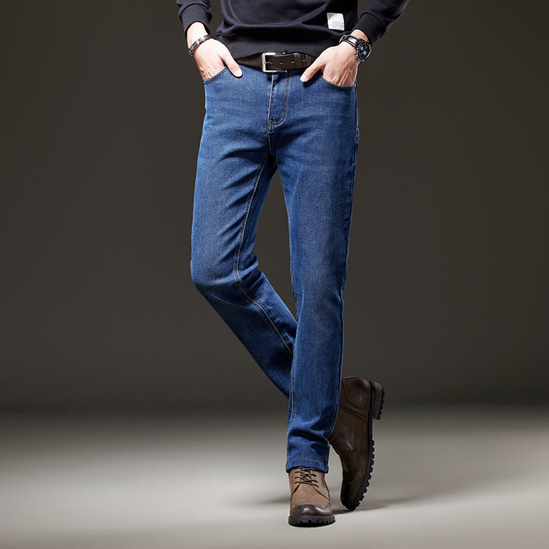 Men's jeans in a straight cut made of stretch denim with a classic five-pocket design Mune Fashion