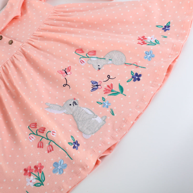 Girls dress with cute bunny motif Mune Fashion