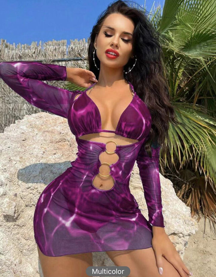 Ladies' swimwear dress with sophisticated cut-out design Mune Fashion