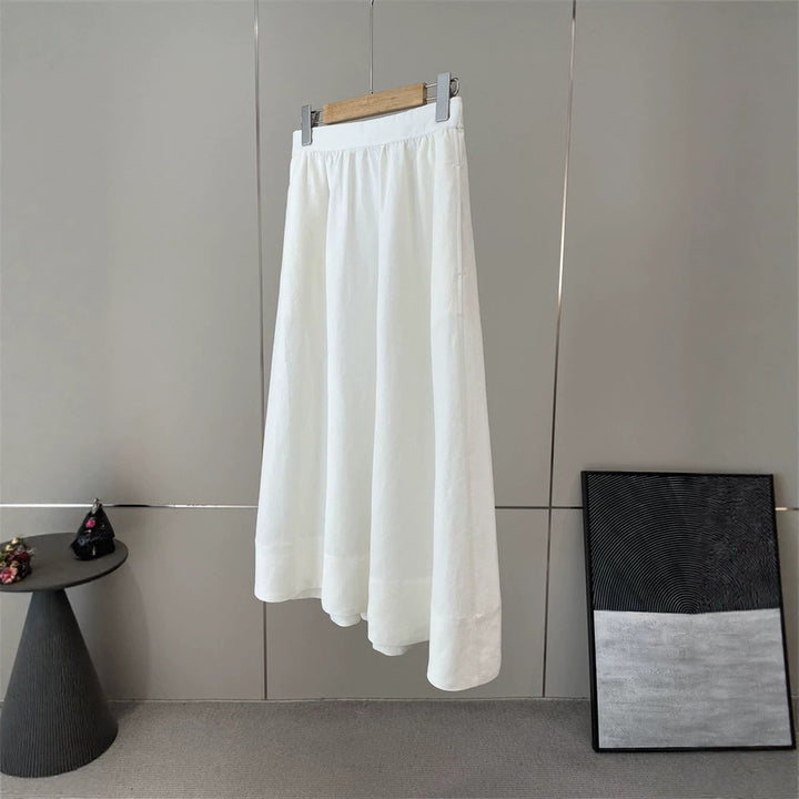 Ladies Elegant, airy Maxi skirt with elastic waistband Mune Fashion