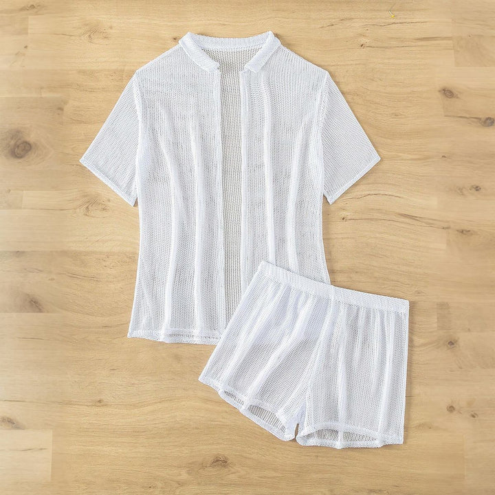 Women's leisure swimsuit with airy overlay jacket Mune Fashion