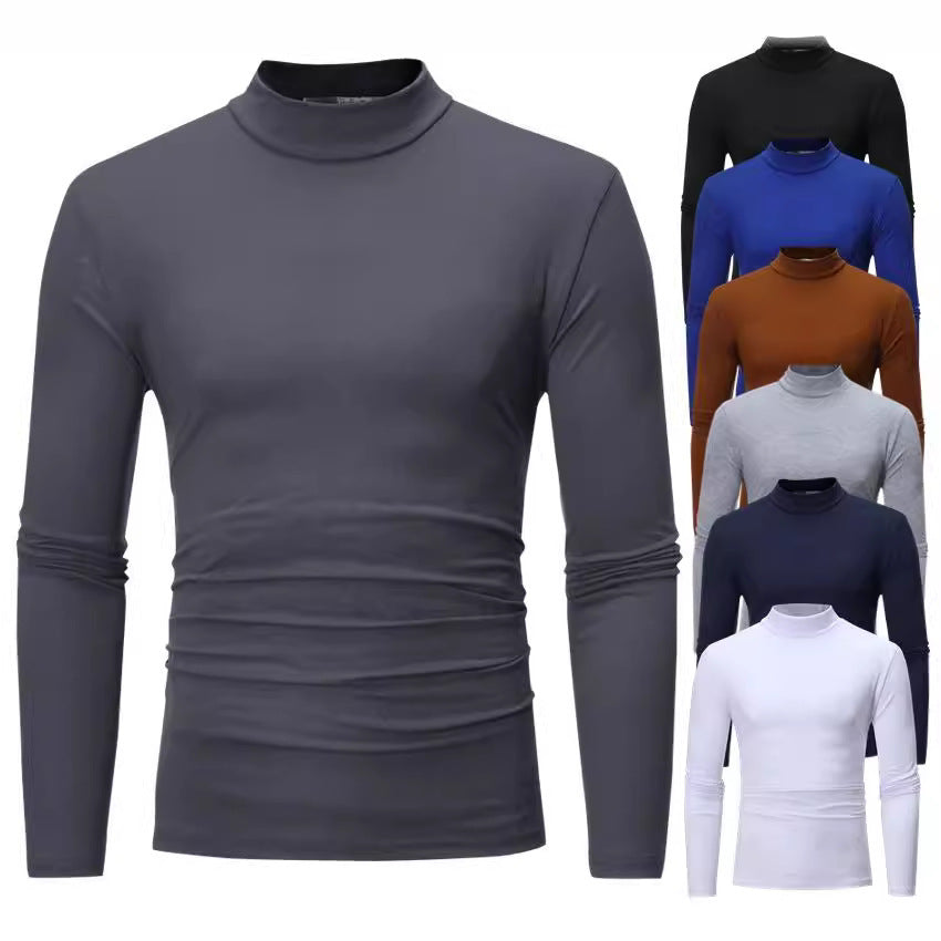 Men's Elegant Turtleneck T-Shirt Made Of Soft Jersey Mune