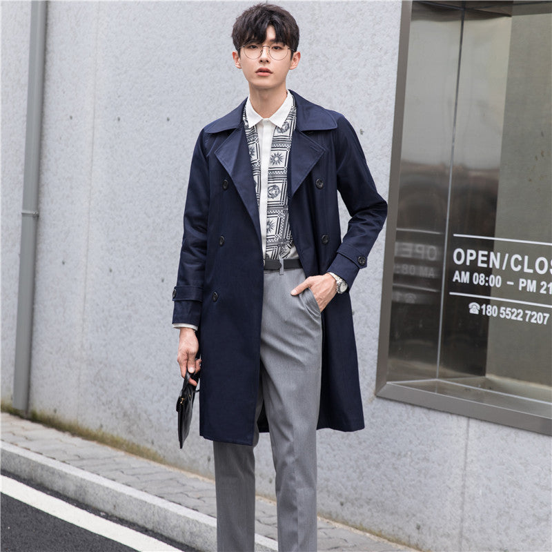 Men's trench coat with double-breasted and tailored fit Mune Fashion