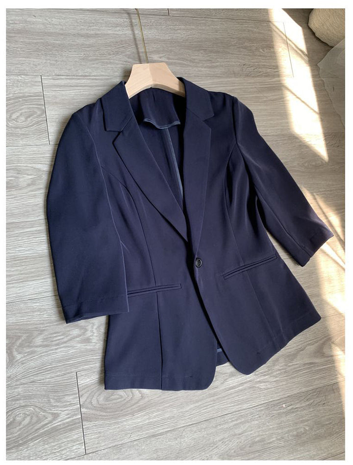 Women Elegant Blazer with Short Sleeve Mune Fashion