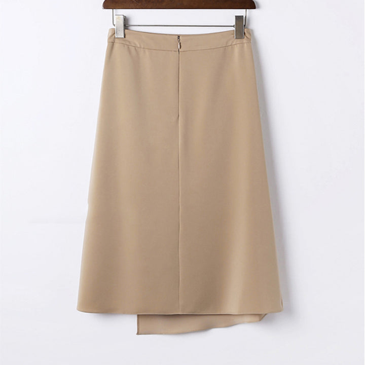 Women Elegant Wrap Skirt with Flowing Design Mune Fashion