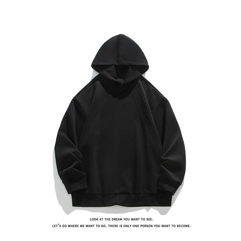 Men's Oversize Hoodie with Raglan Seams and Minimalist Streetwear Design Mune Fashion