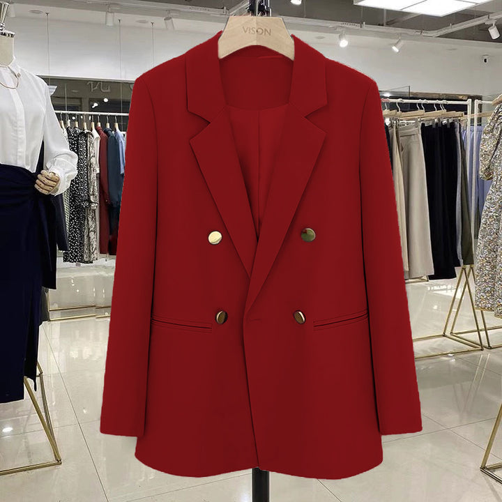 Ladies Stylish Double-Breasted Blazer Mune Fashion