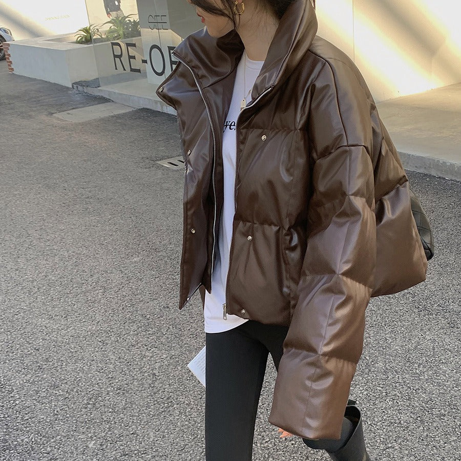 Women Stylish Cropped Down Jacket Mune Fashion